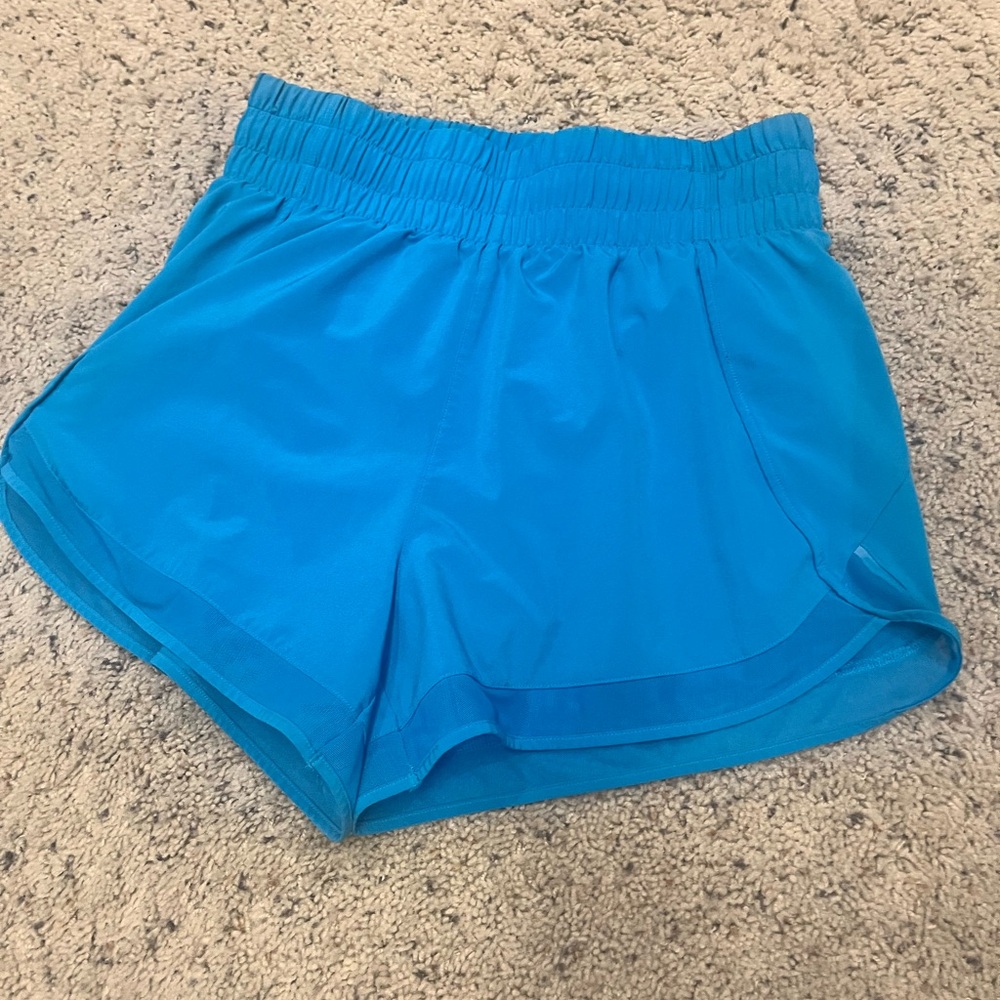 Athleta Blue Athletic Shorts Moisture-Wicking Performance